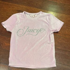 Juicy Couture Light Pink Tee with rhinestone Logo